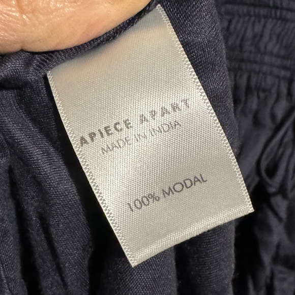 Apiece Apart Liquid Lippard Navy Blue Modal Midi Dress Women’s Size 4 - Picture 8 of 10